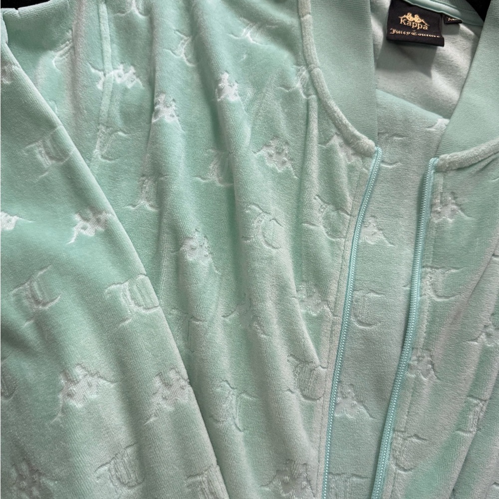 Kappa x Juicy Couture Mint Green zip up & pants - Picture 4 of 6